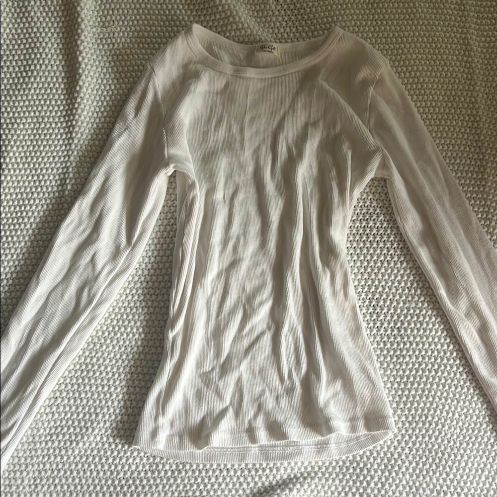 White Long Sleeve Top